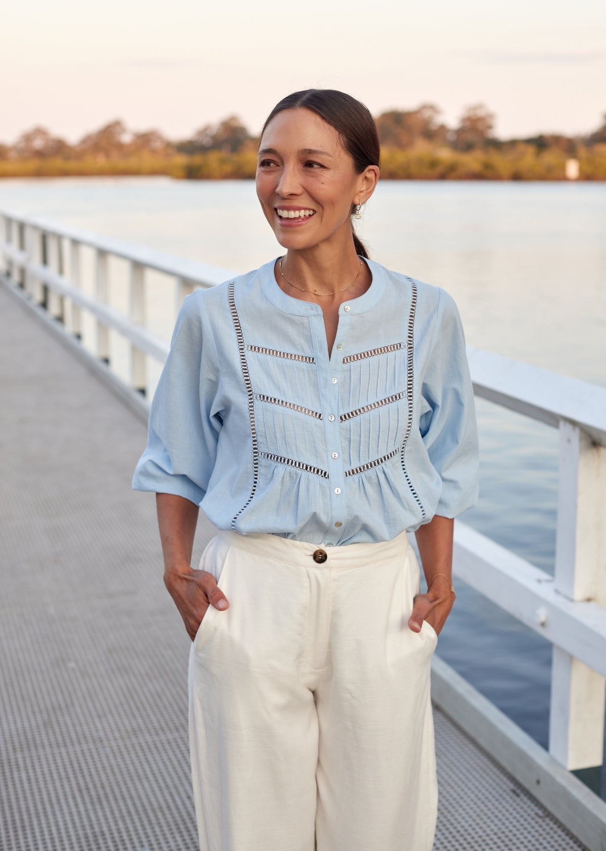 PALOMA SHIRT - SKY BLUE