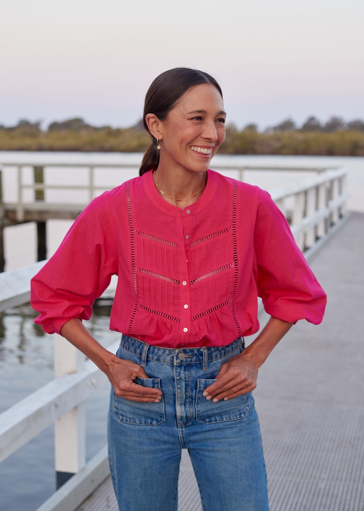 PALOMA SHIRT - FUCHSIA PINK