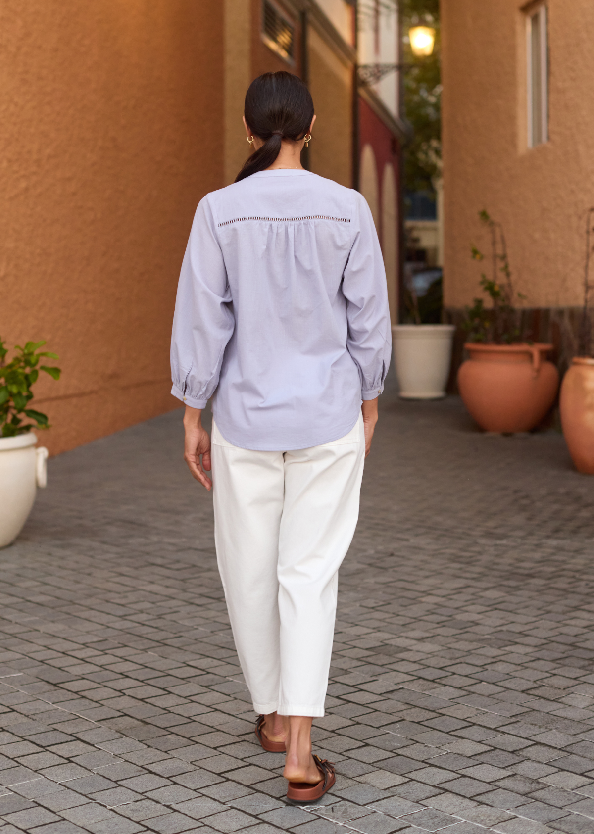 PALOMA SHIRT - CORNFLOWER