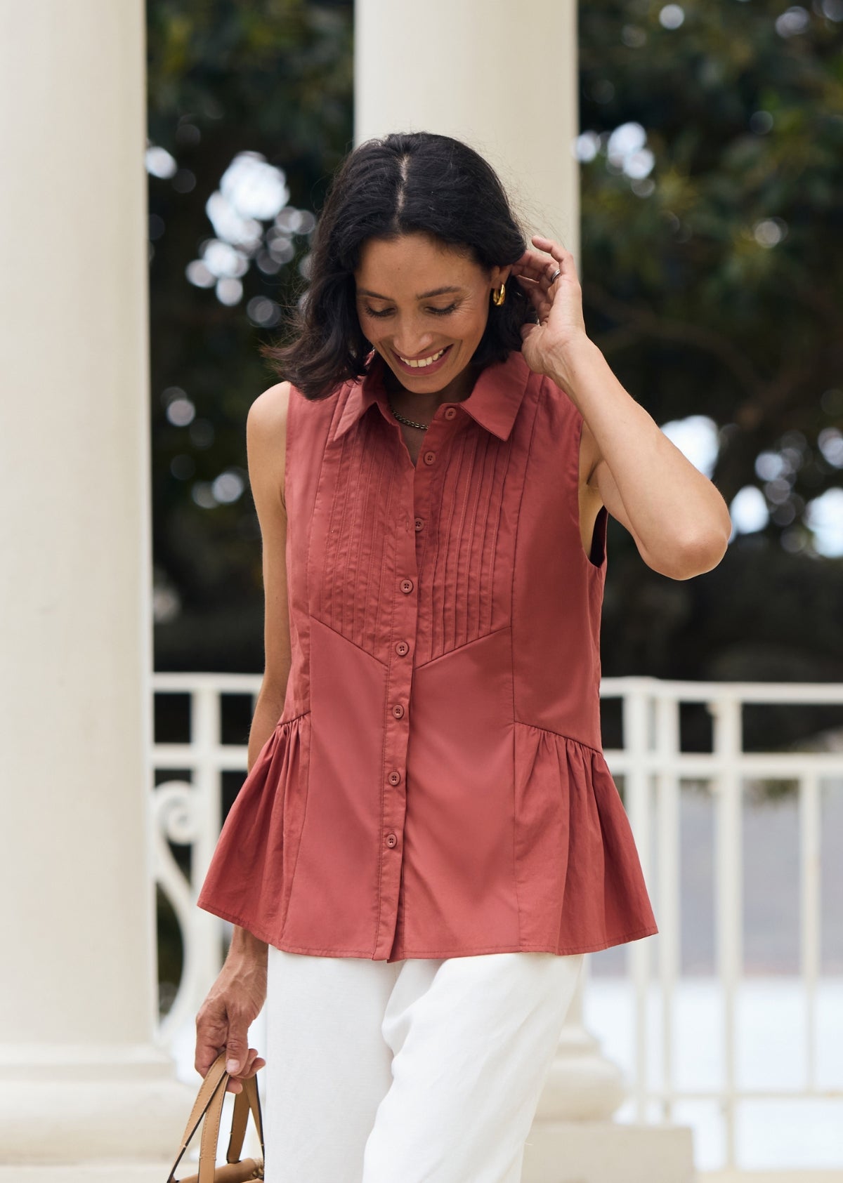 CORINNE TOP - CINNAMON