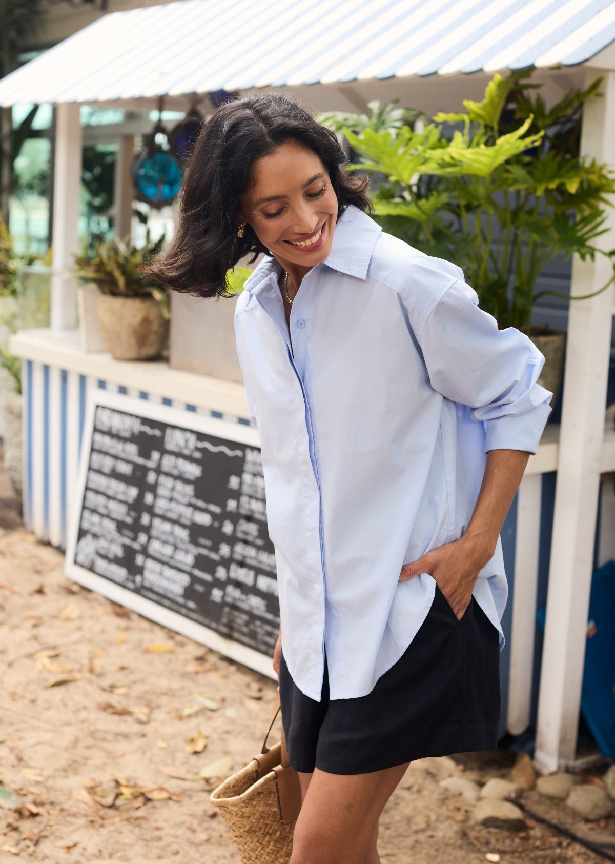 GIGI SHIRT - SKY BLUE