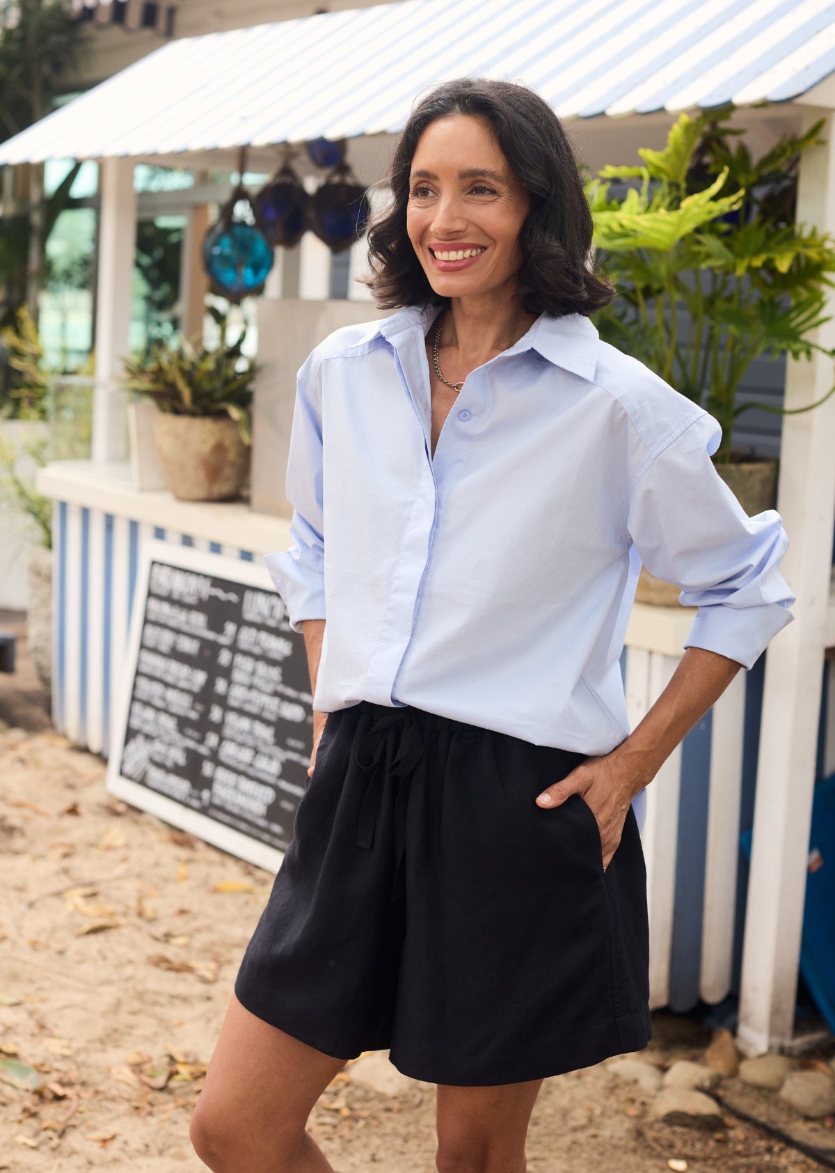 GIGI SHIRT - SKY BLUE