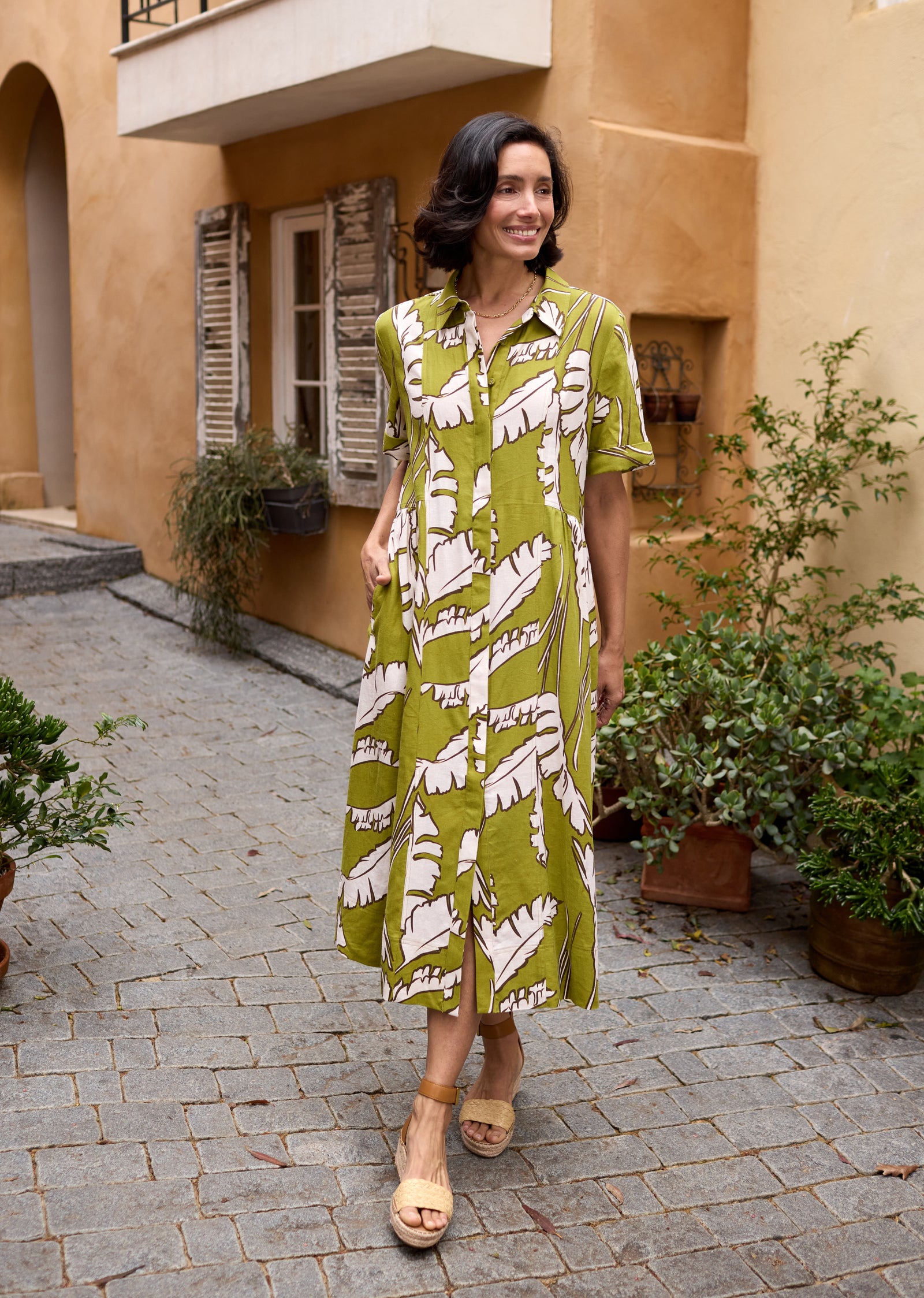 GISELLE SHIRTDRESS - ANOUK PRINT - PETITE