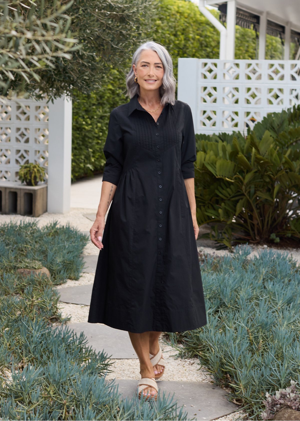 SUSIE SHIRTDRESS - BLACK