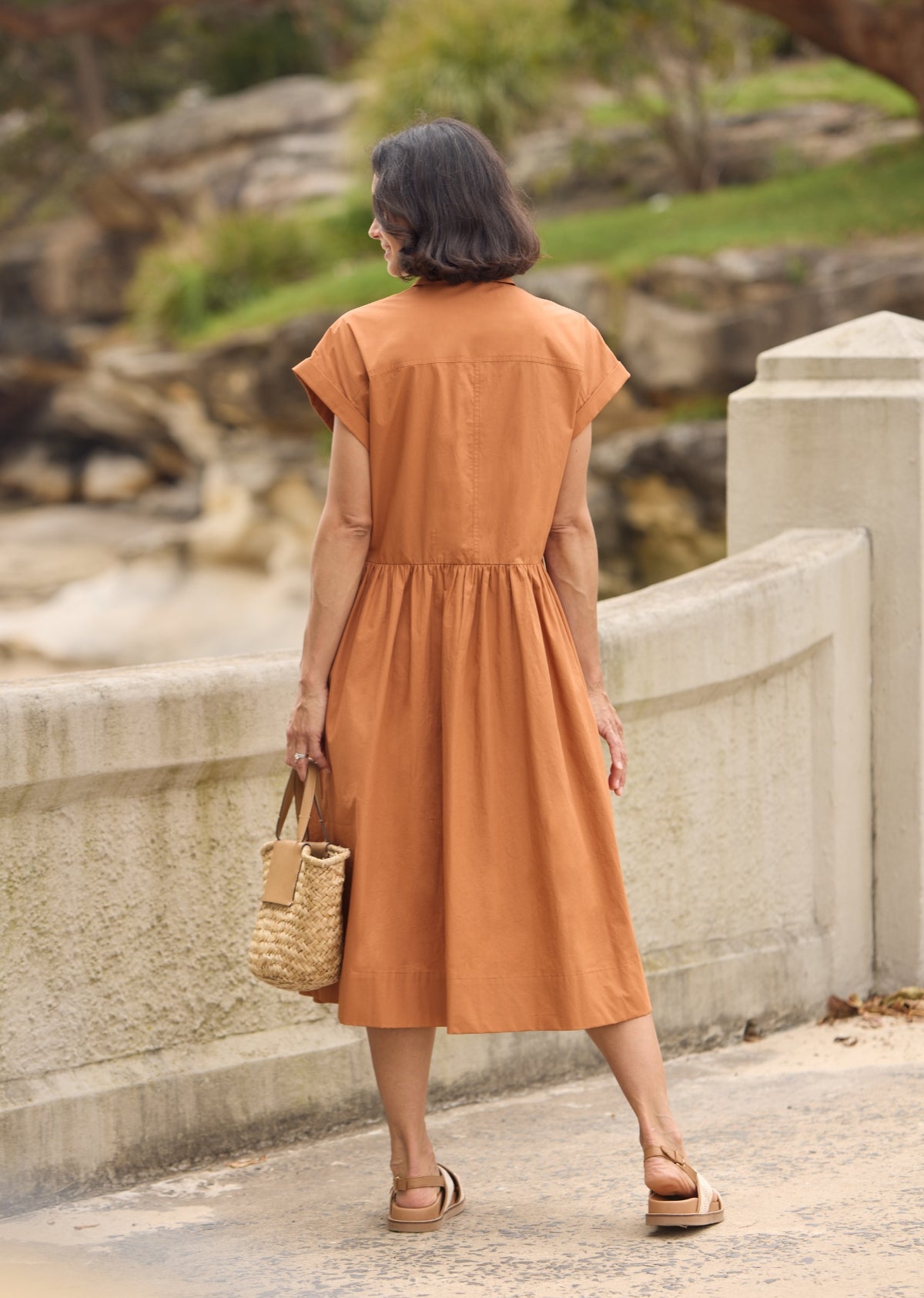 HARPER SHIRTDRESS - CAMEL
