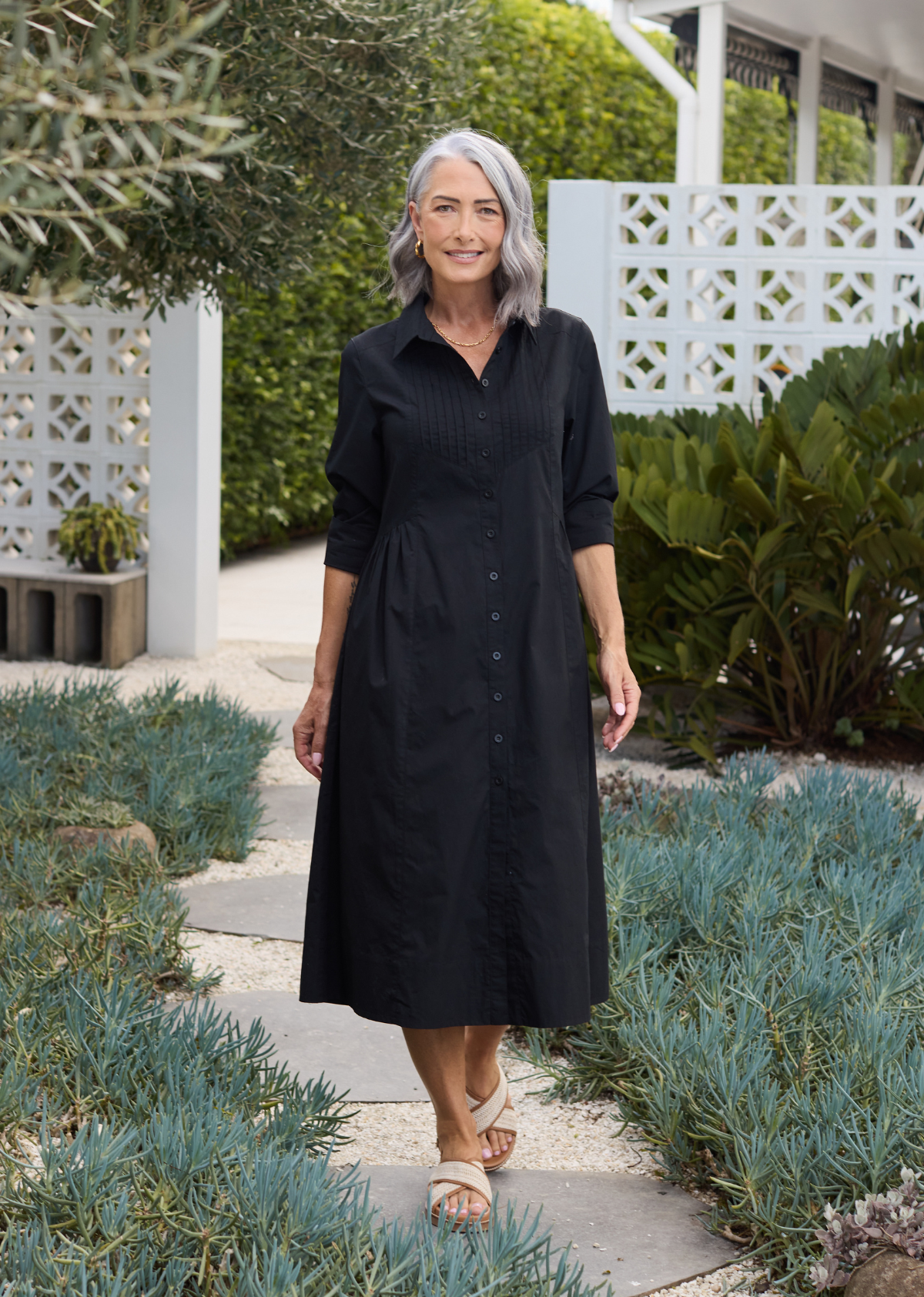SUSIE SHIRTDRESS - BLACK