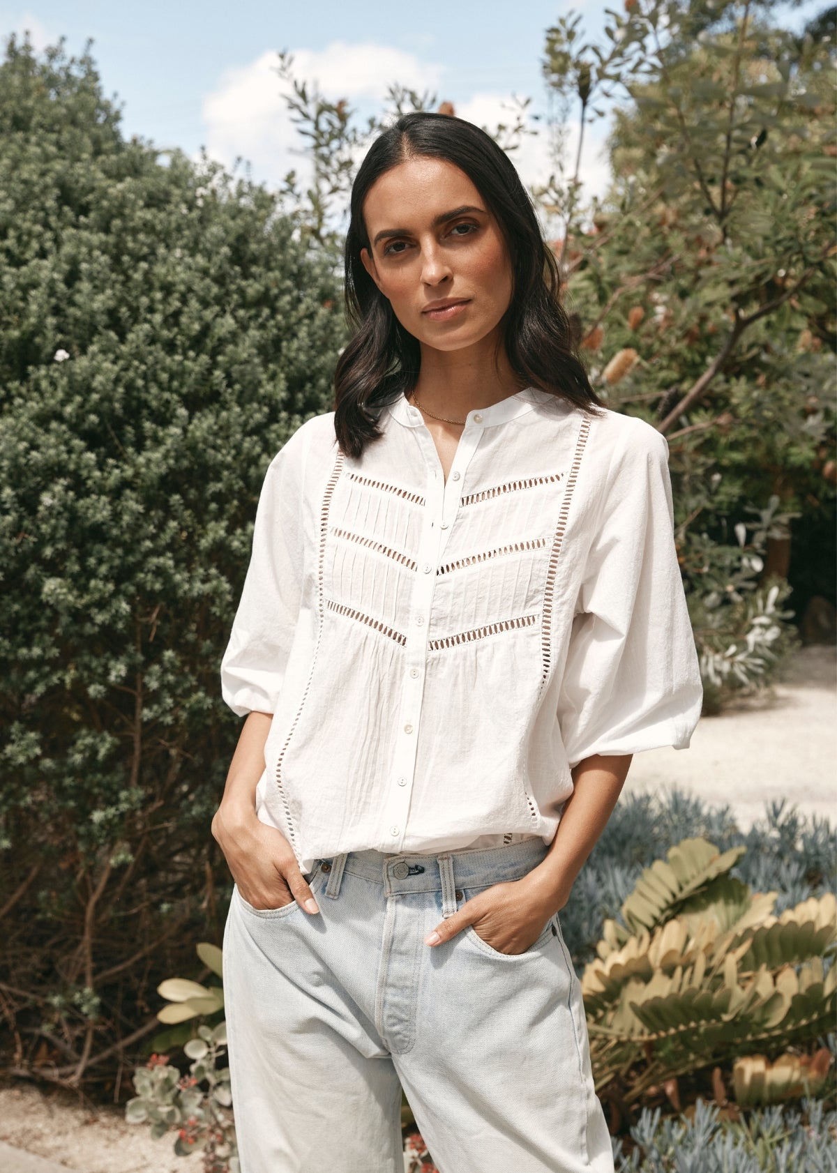 PALOMA SHIRT - WHITE - M A Y E
