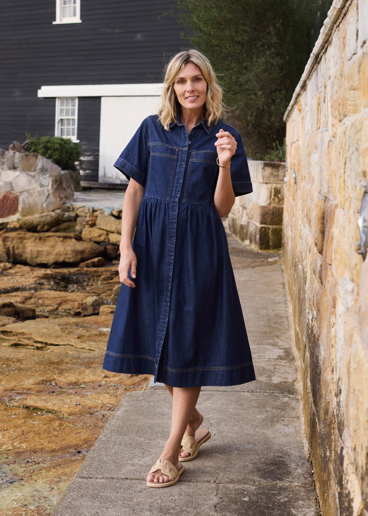 HARLEY DENIM DRESS - INDIGO