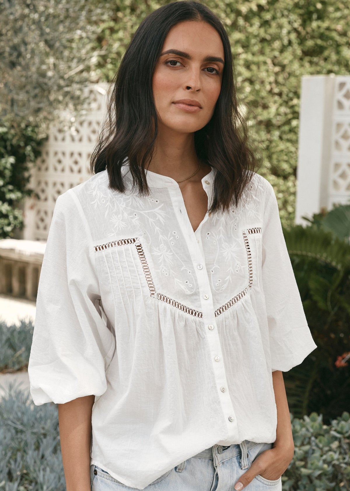 MARIPOSA SHIRT - WHITE