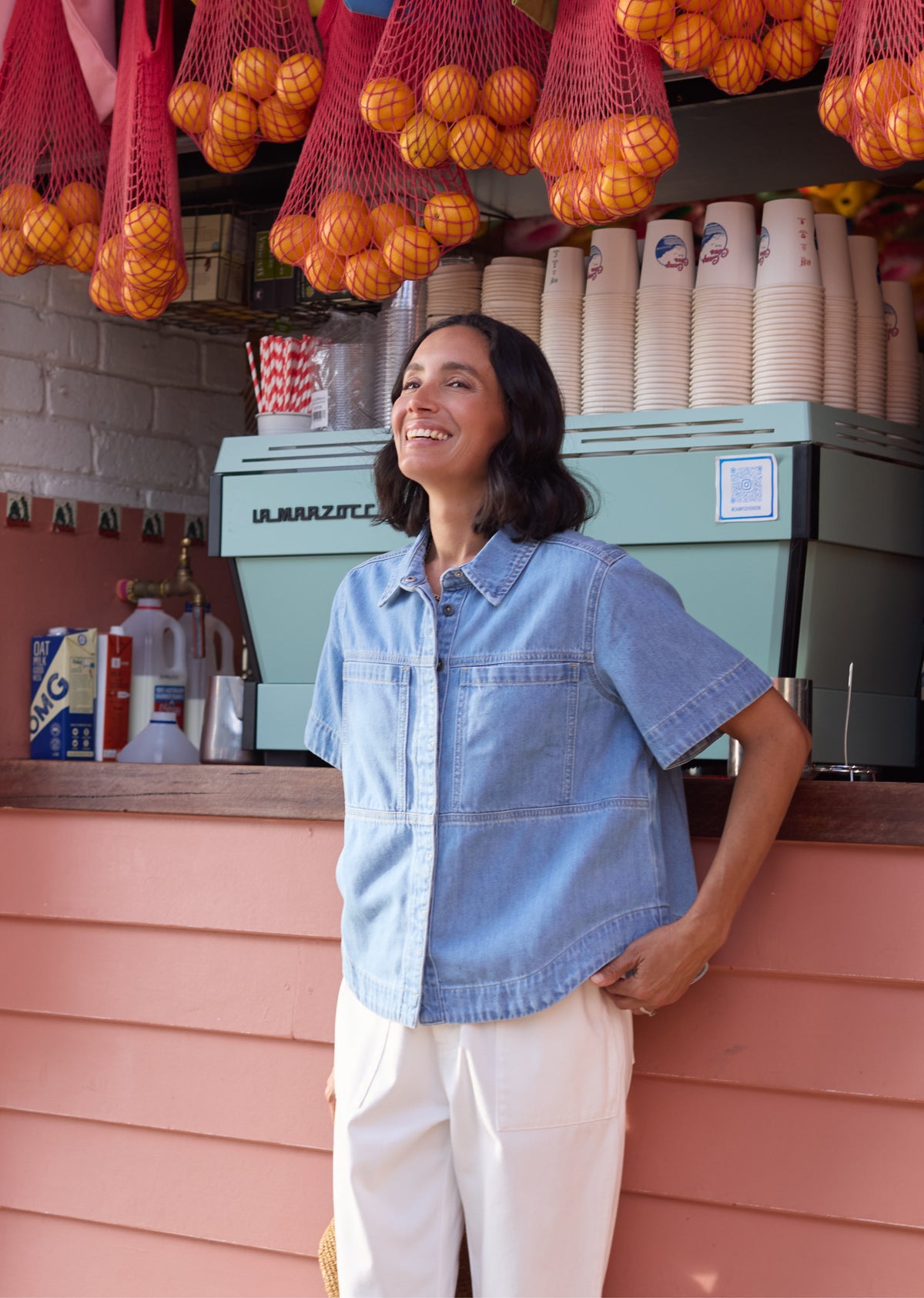 SADIE DENIM SHIRT - LIGHT BLUE