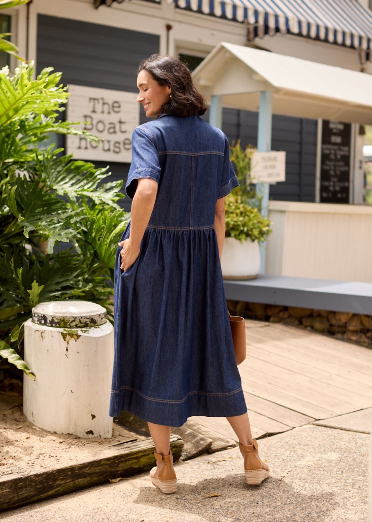 MONTANA DENIM SHIRTDRESS - INDIGO