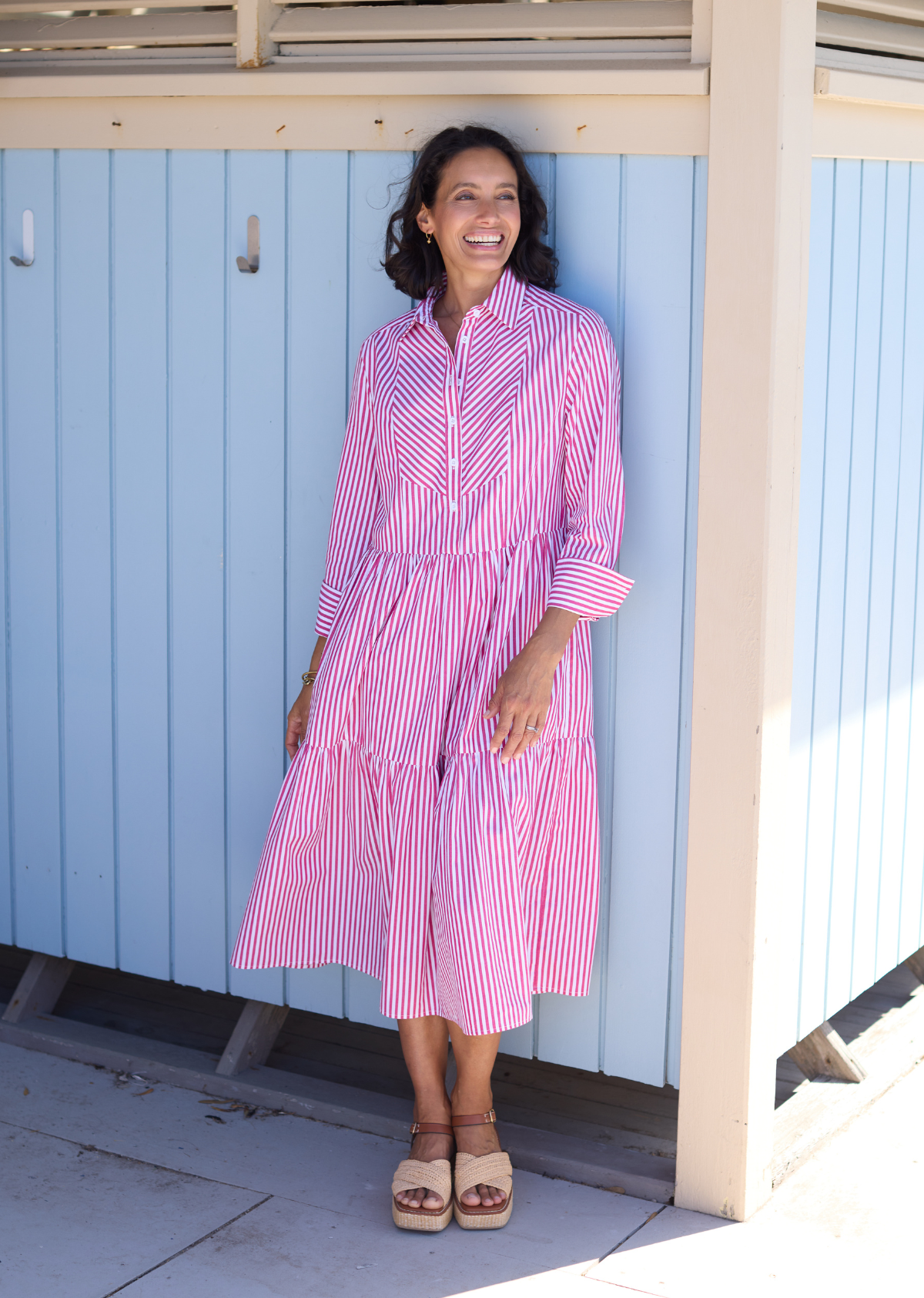 JASMINE SHIRTDRESS - BERRY