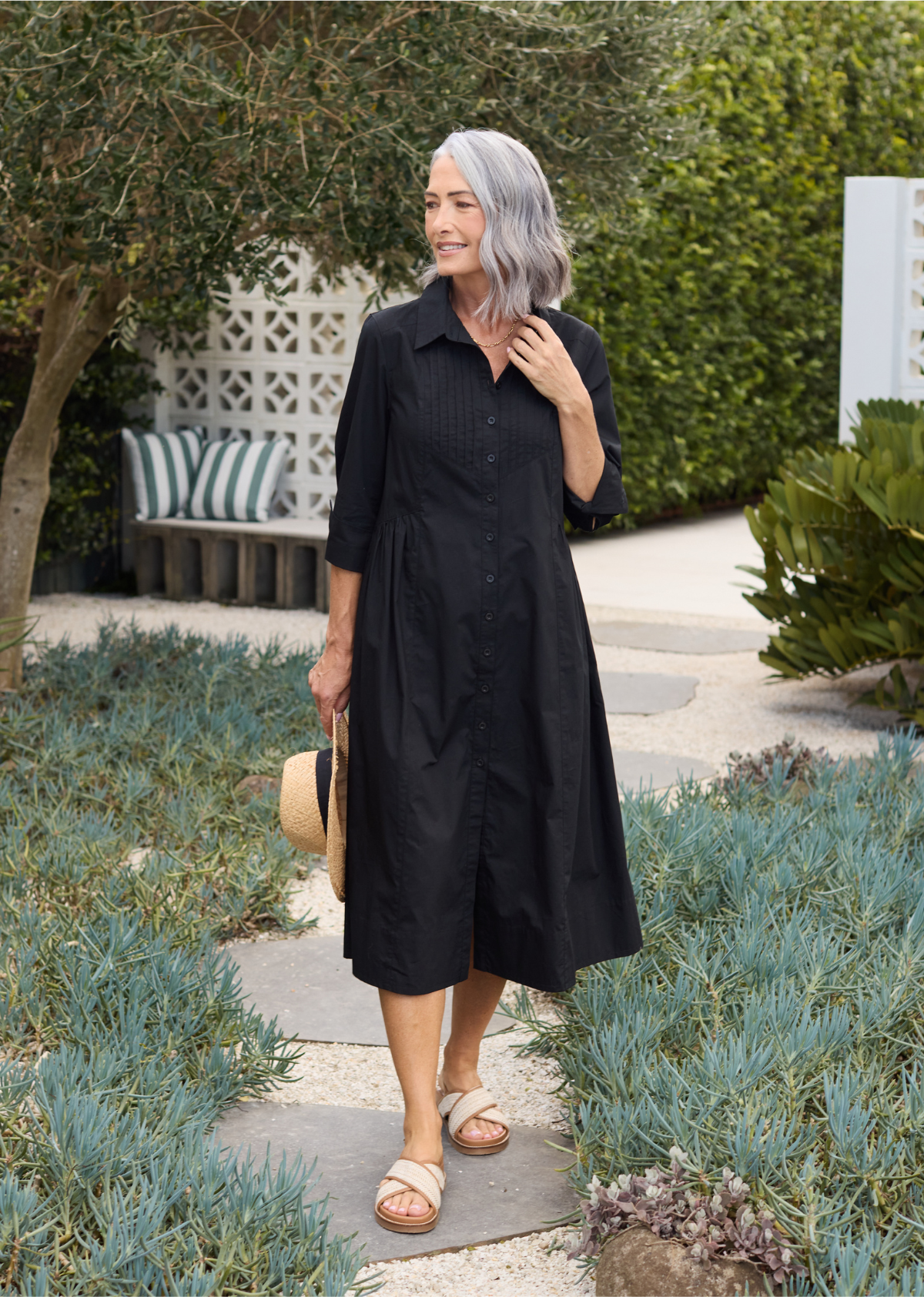 SUSIE SHIRTDRESS - BLACK