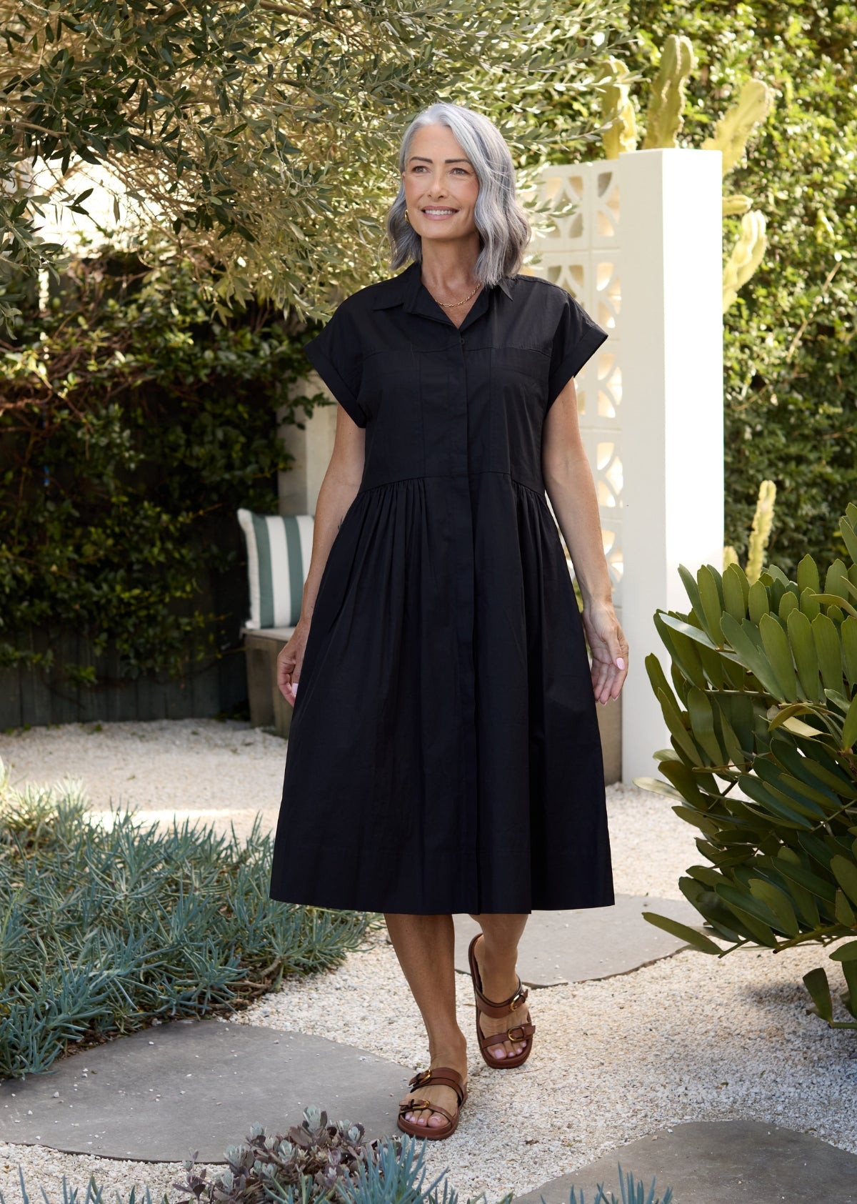 HARPER SHIRTDRESS - BLACK