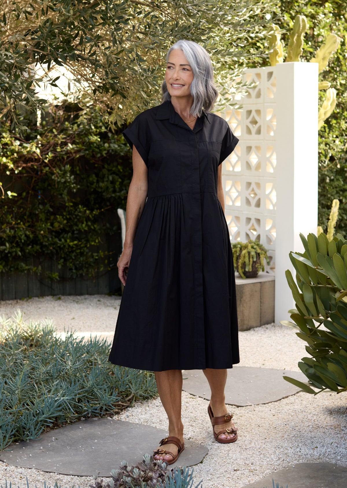 HARPER SHIRTDRESS - BLACK