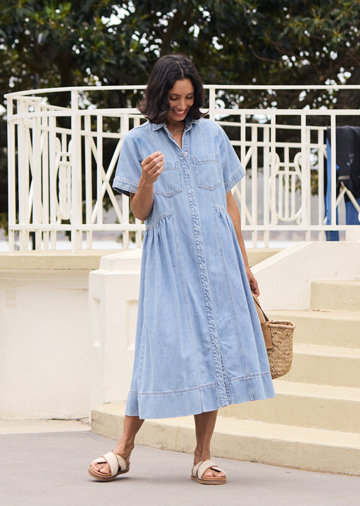 MONTANA DENIM SHIRTDRESS - PETITE