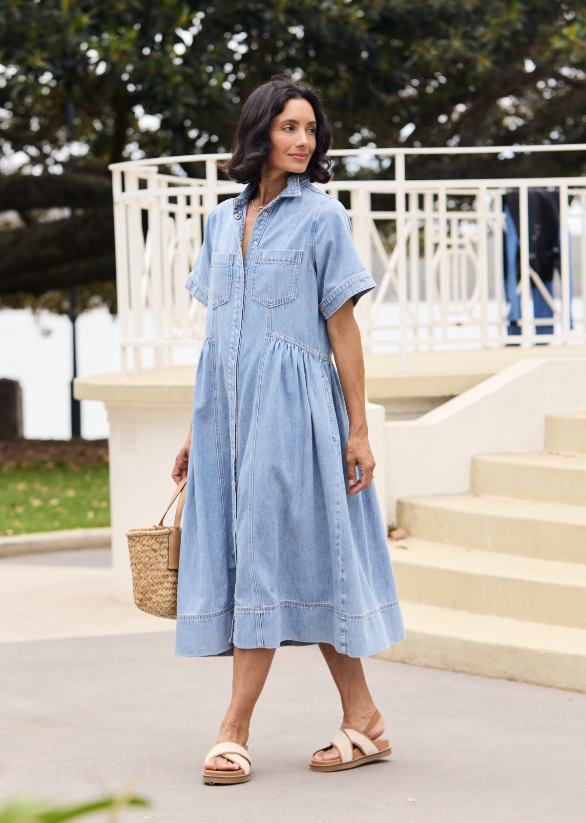 MONTANA DENIM SHIRTDRESS - PETITE