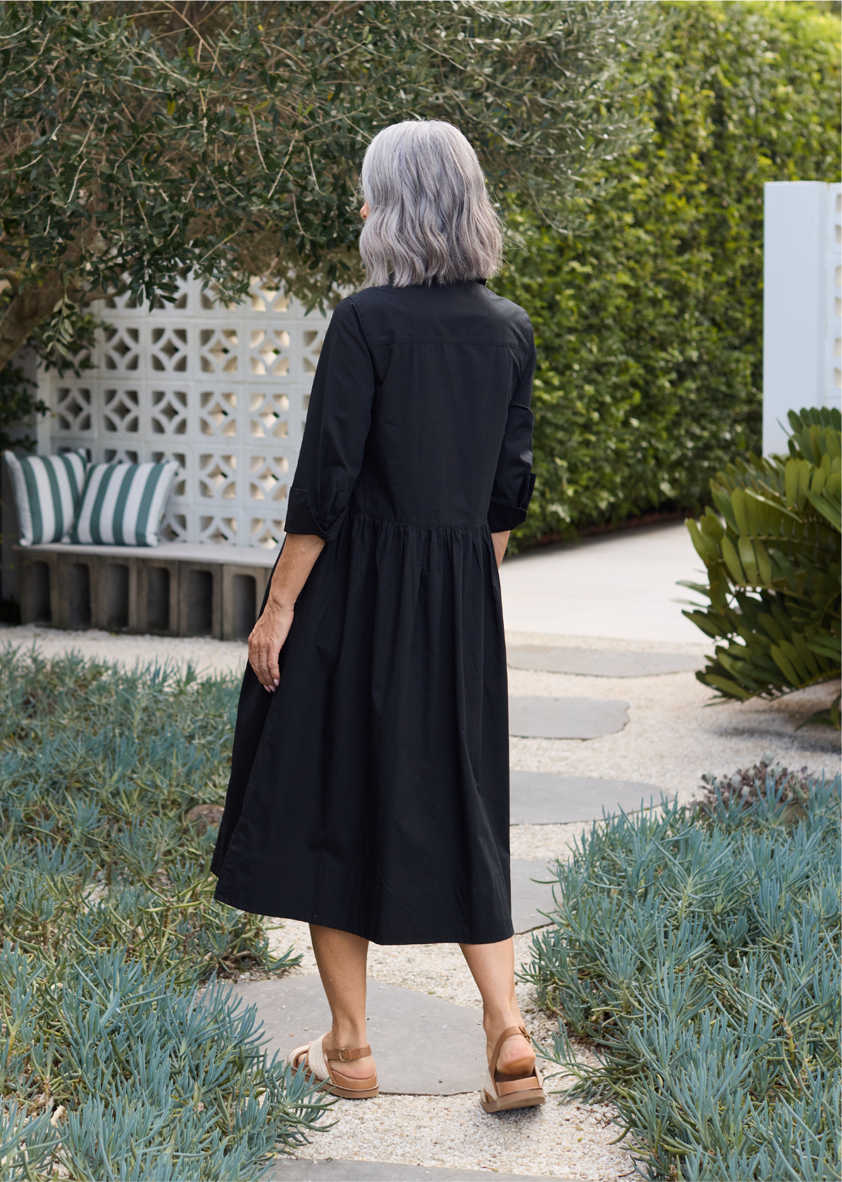 SUSIE SHIRTDRESS - BLACK