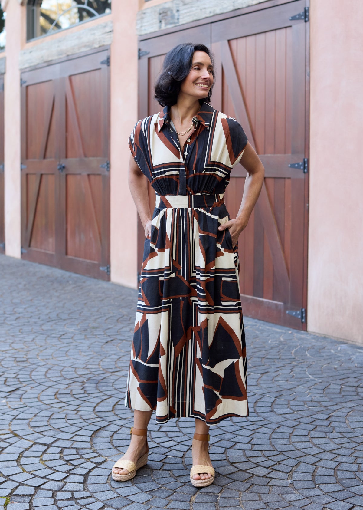 SORRENTO DRESS - INES PRINT