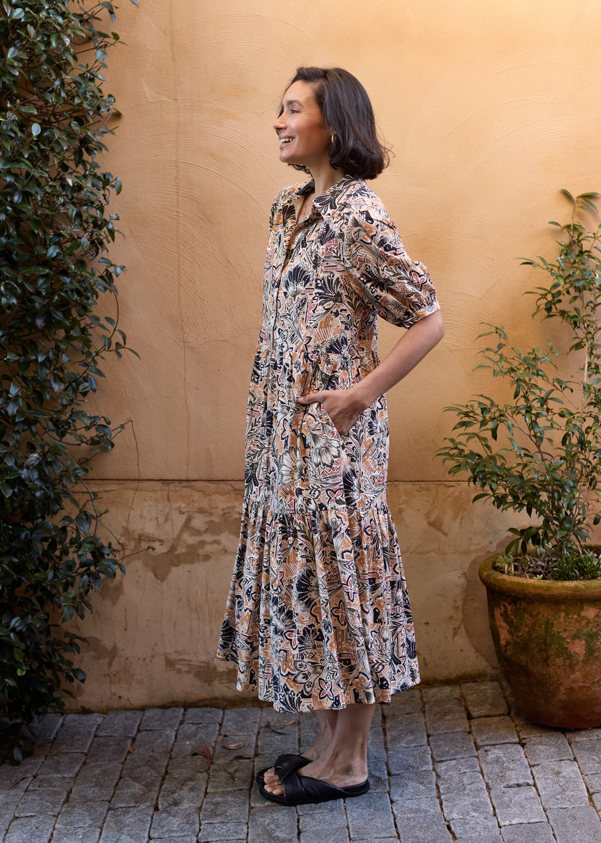 MARNIE PRINT DRESS - ZAHARA PRINT