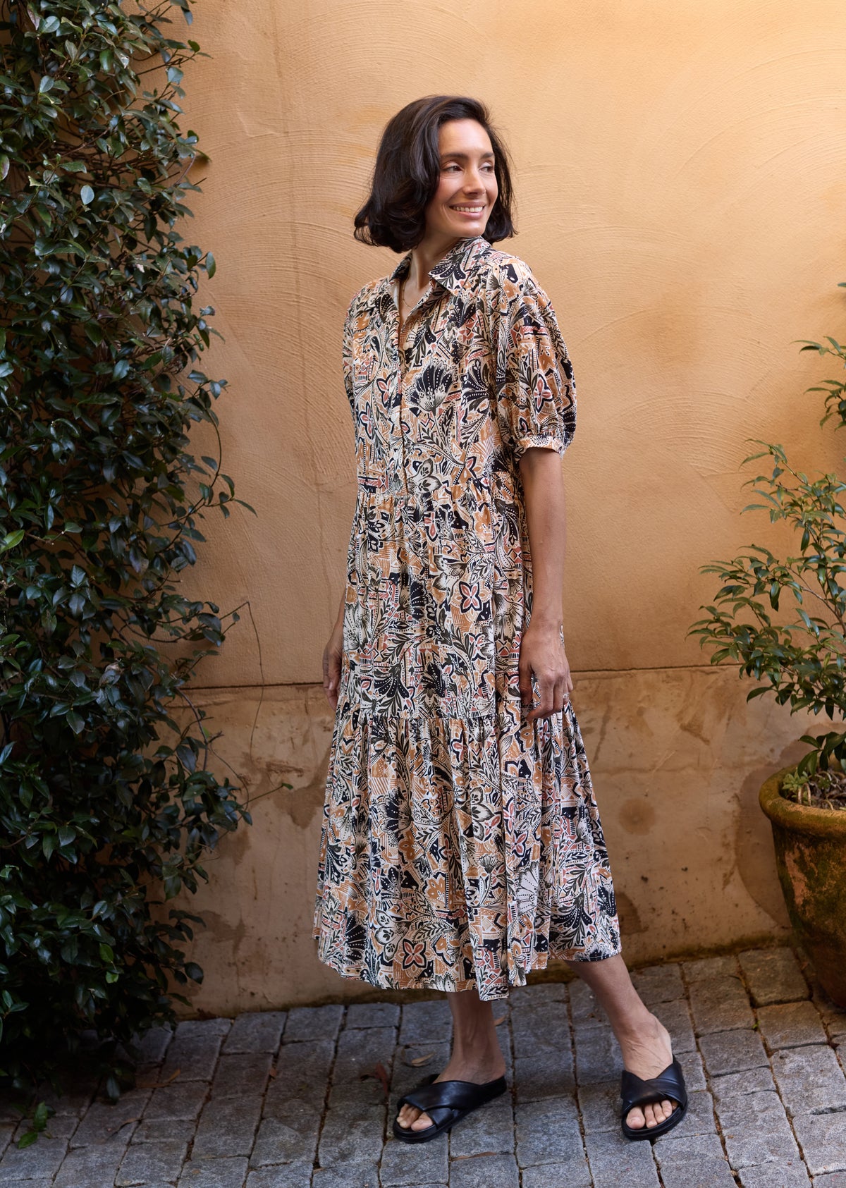 MARNIE PRINT DRESS - ZAHARA PRINT