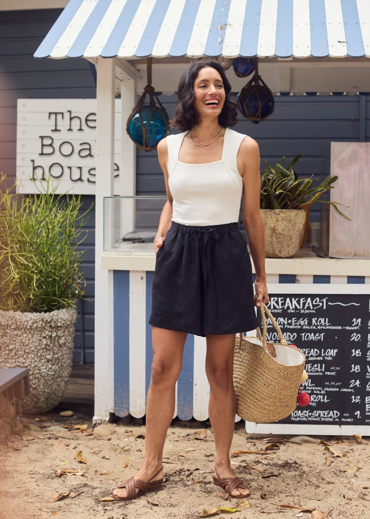 JEMIMA RIB TANK - IVORY