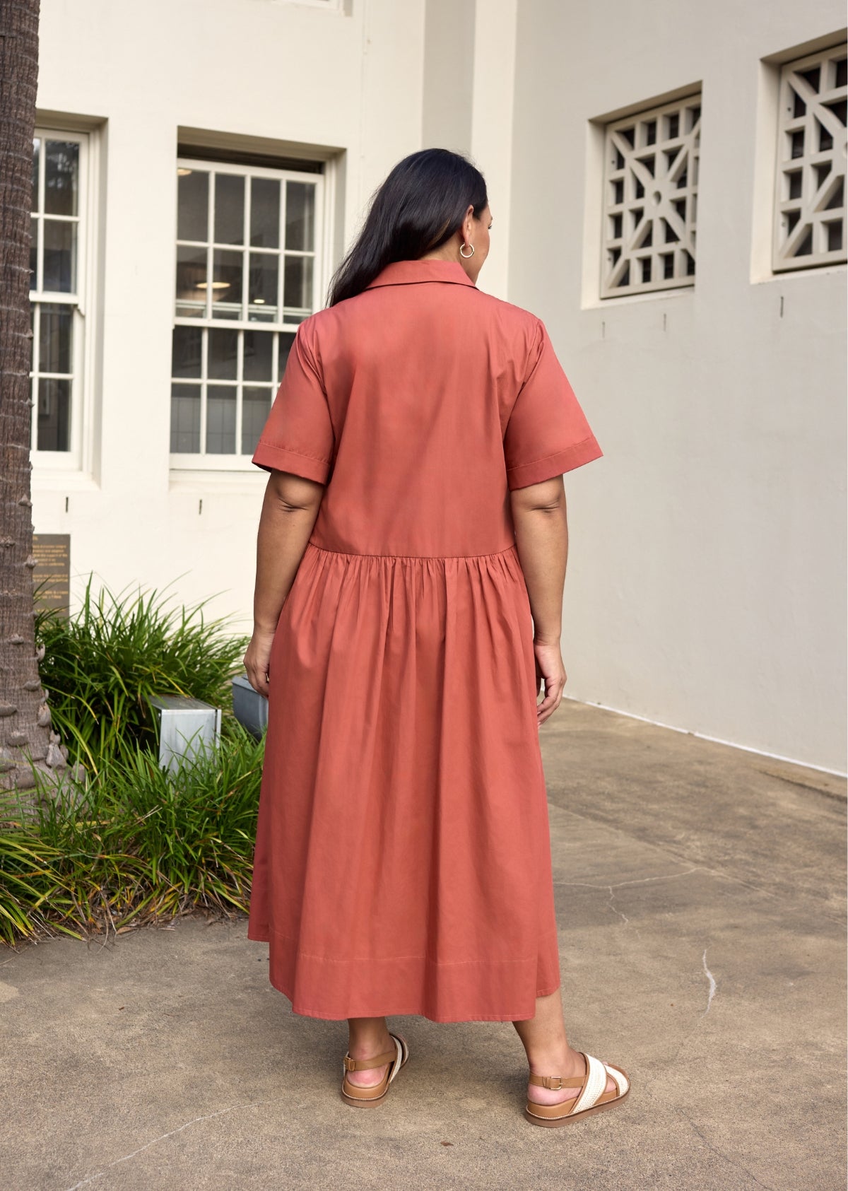 JULIETTE SHIRTDRESS - CINNAMON