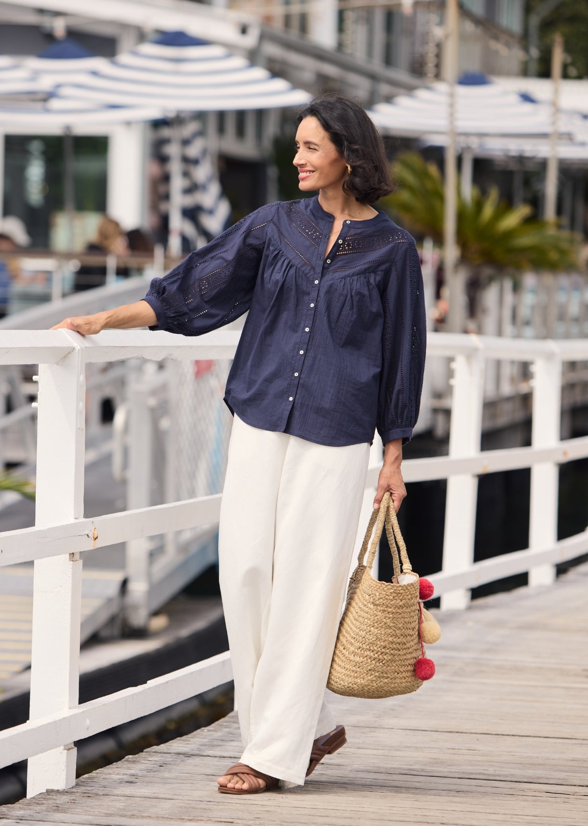 FLEUR SHIRT - FRENCH NAVY