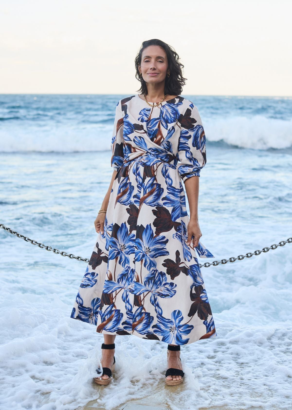 HARRIET MIDI DRESS - DELPHINE PRINT