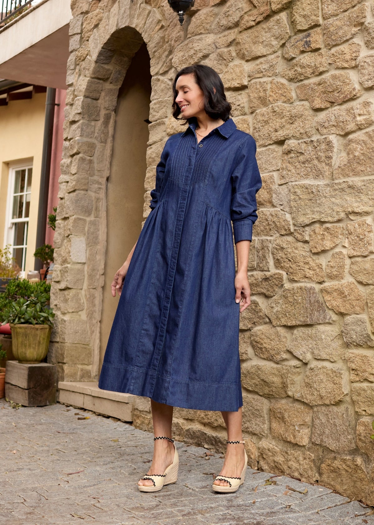 SUSIE DENIM SHIRTDRESS
