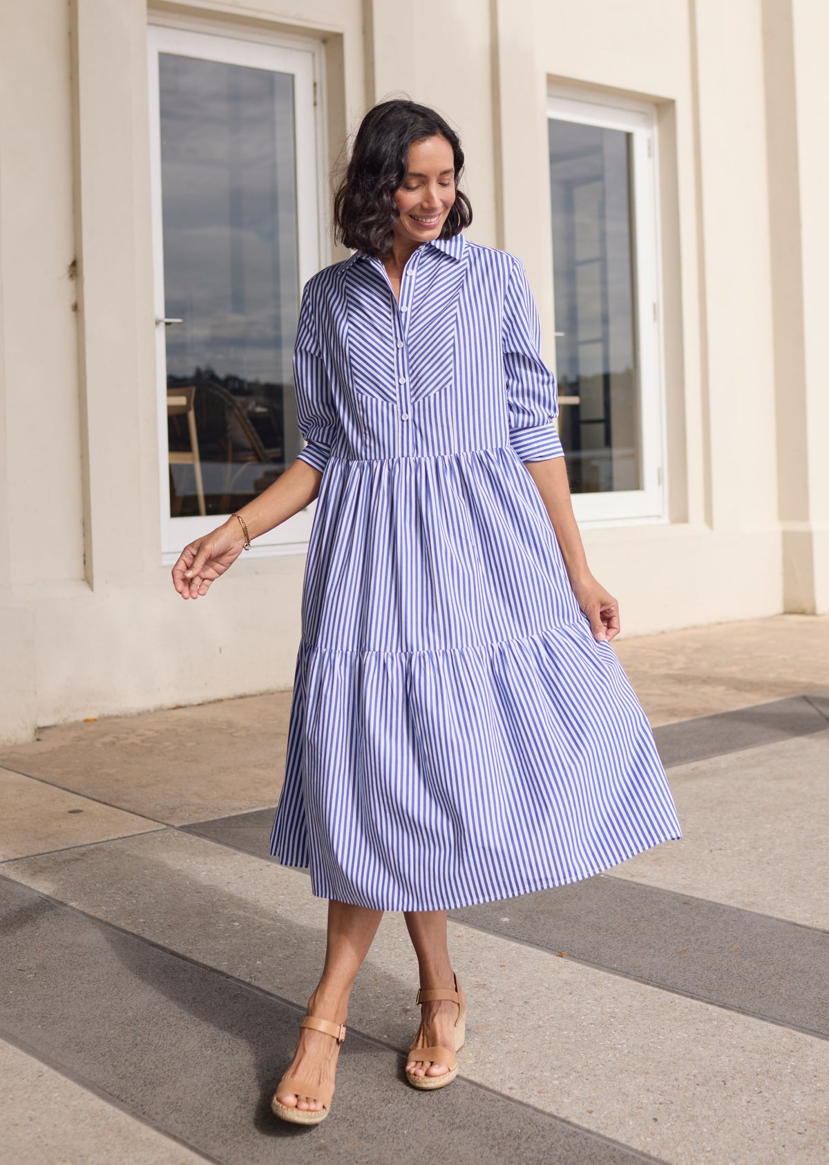 JASMINE SHIRTDRESS - NAVY - PETITE