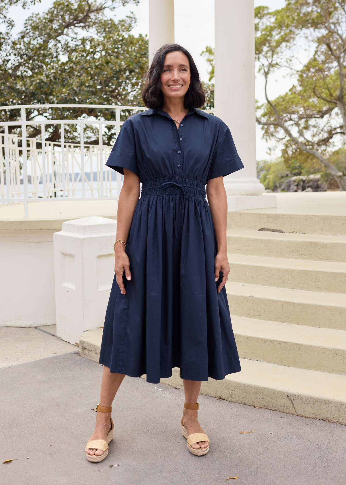 MINETTE SHIRTDRESS - FRENCH NAVY