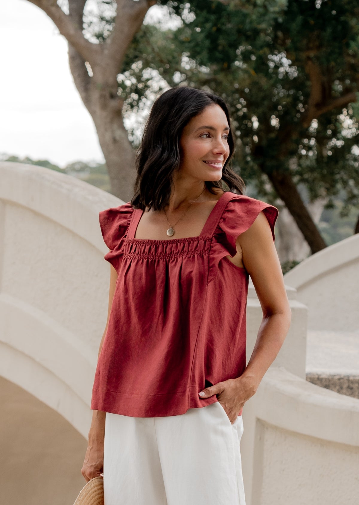 WILLOW TOP - TERRACOTTA