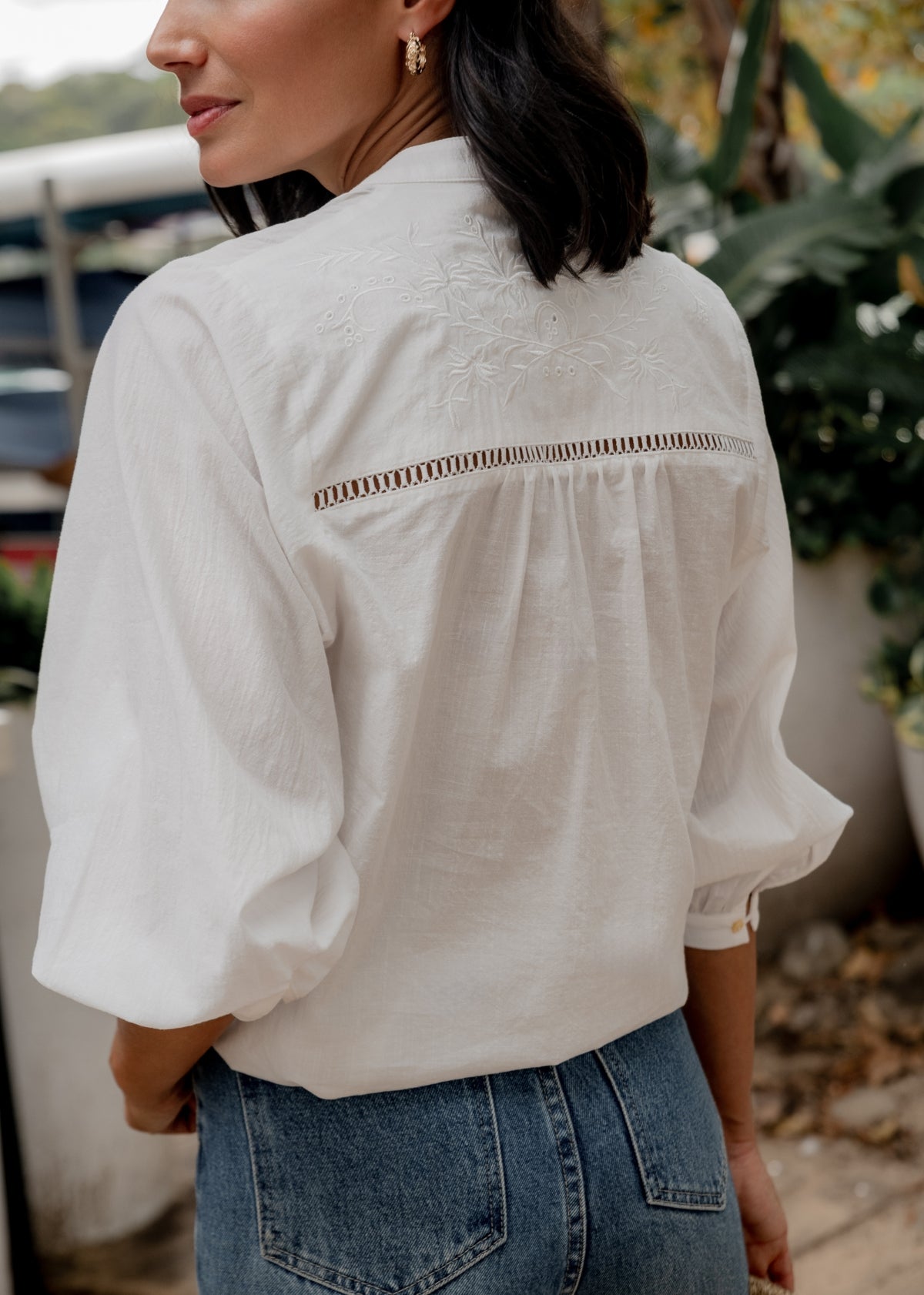 MARIPOSA SHIRT - WHITE - M A Y E