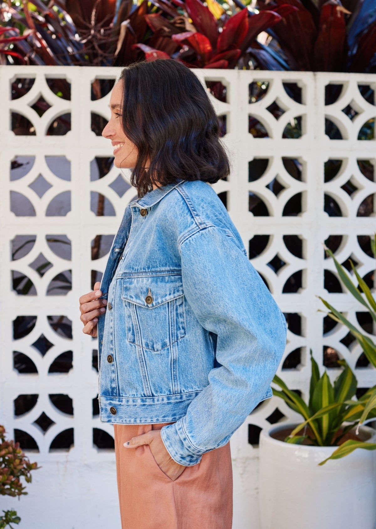 CHARLIE CROP DENIM JACKET