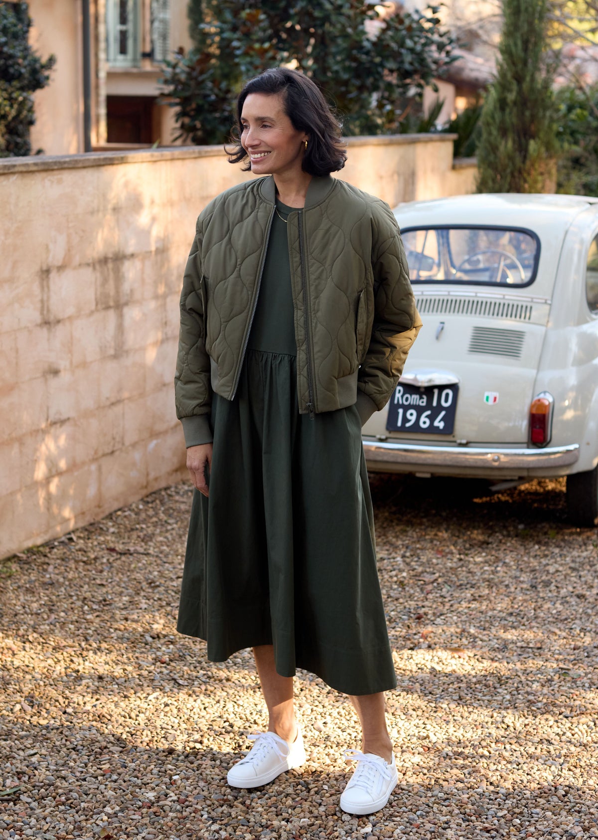 REECE BOMBER JACKET - KHAKI