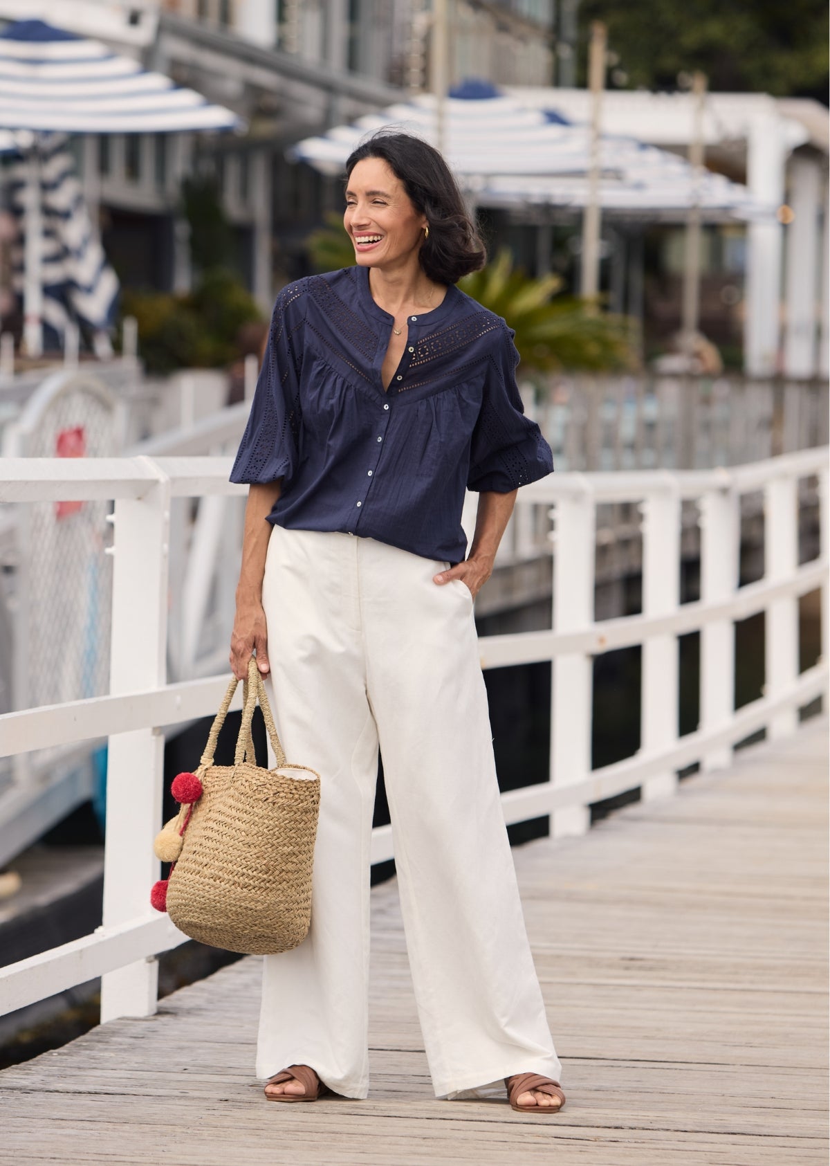 FLEUR SHIRT - FRENCH NAVY