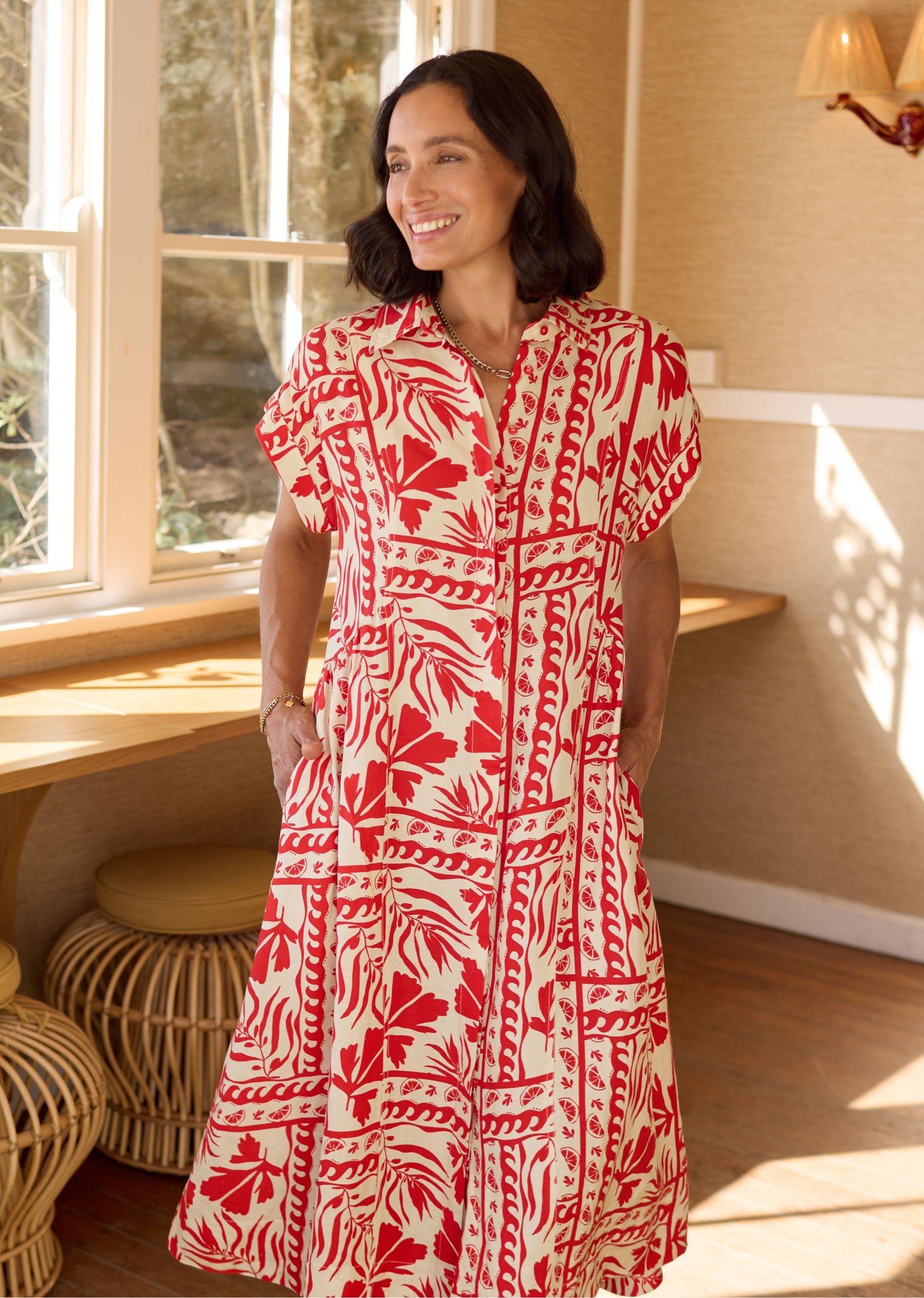 MARGOT SHIRTDRESS - SOLEIL PRINT - PETITE