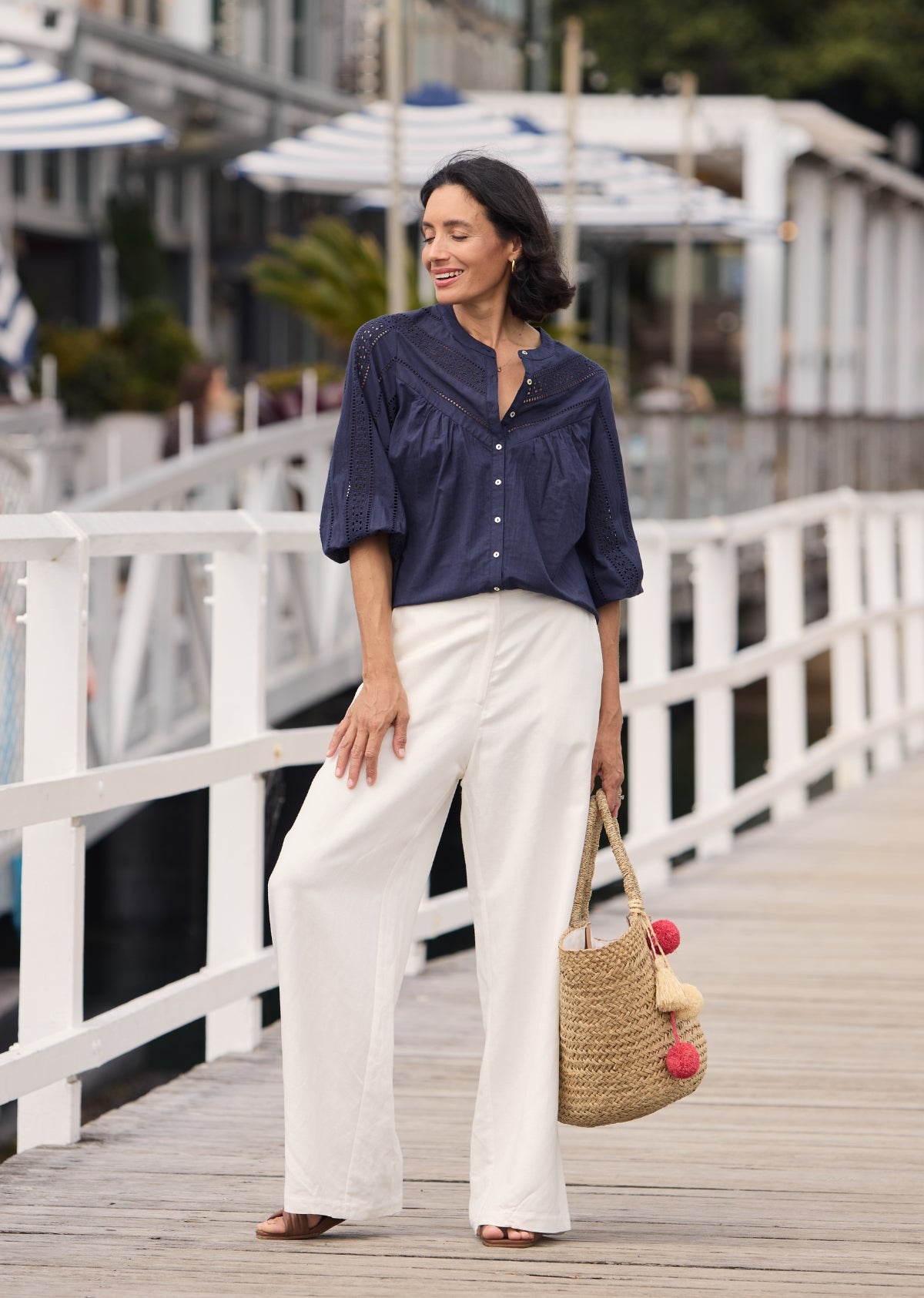 FLEUR SHIRT - FRENCH NAVY