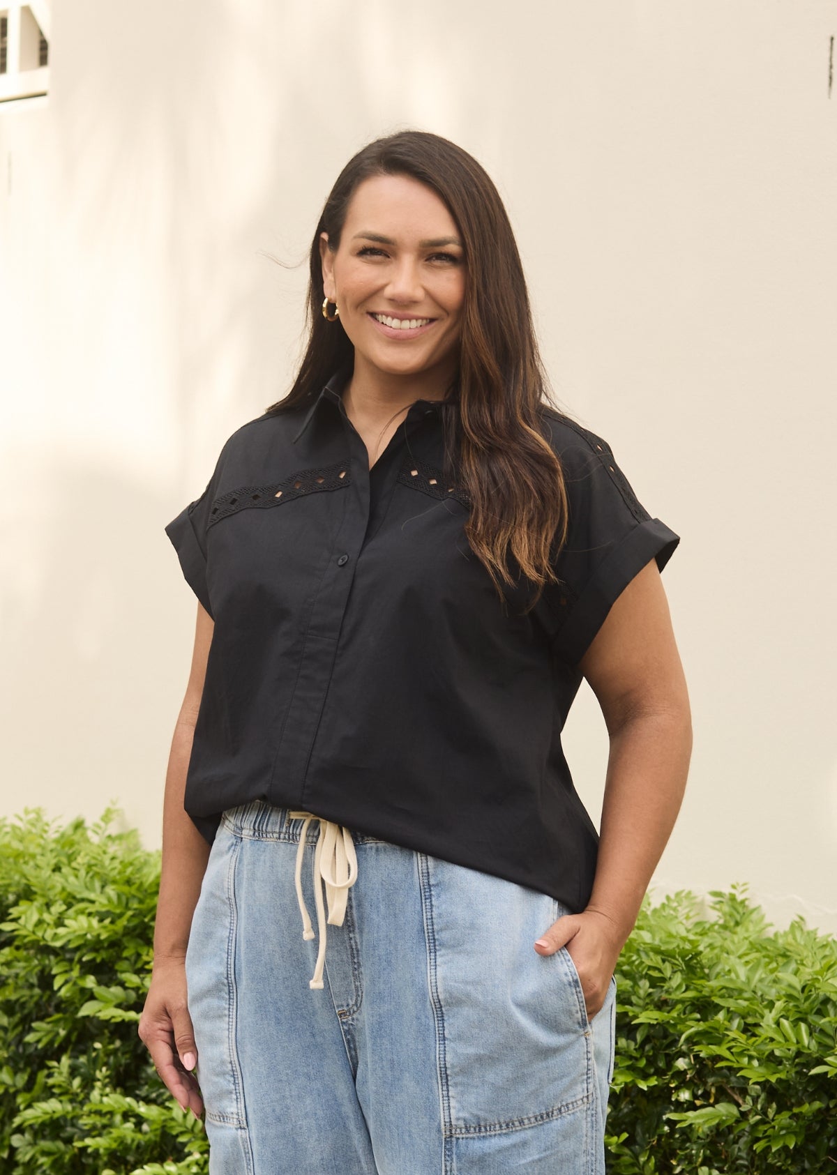 TAHLIA SHIRT - BLACK