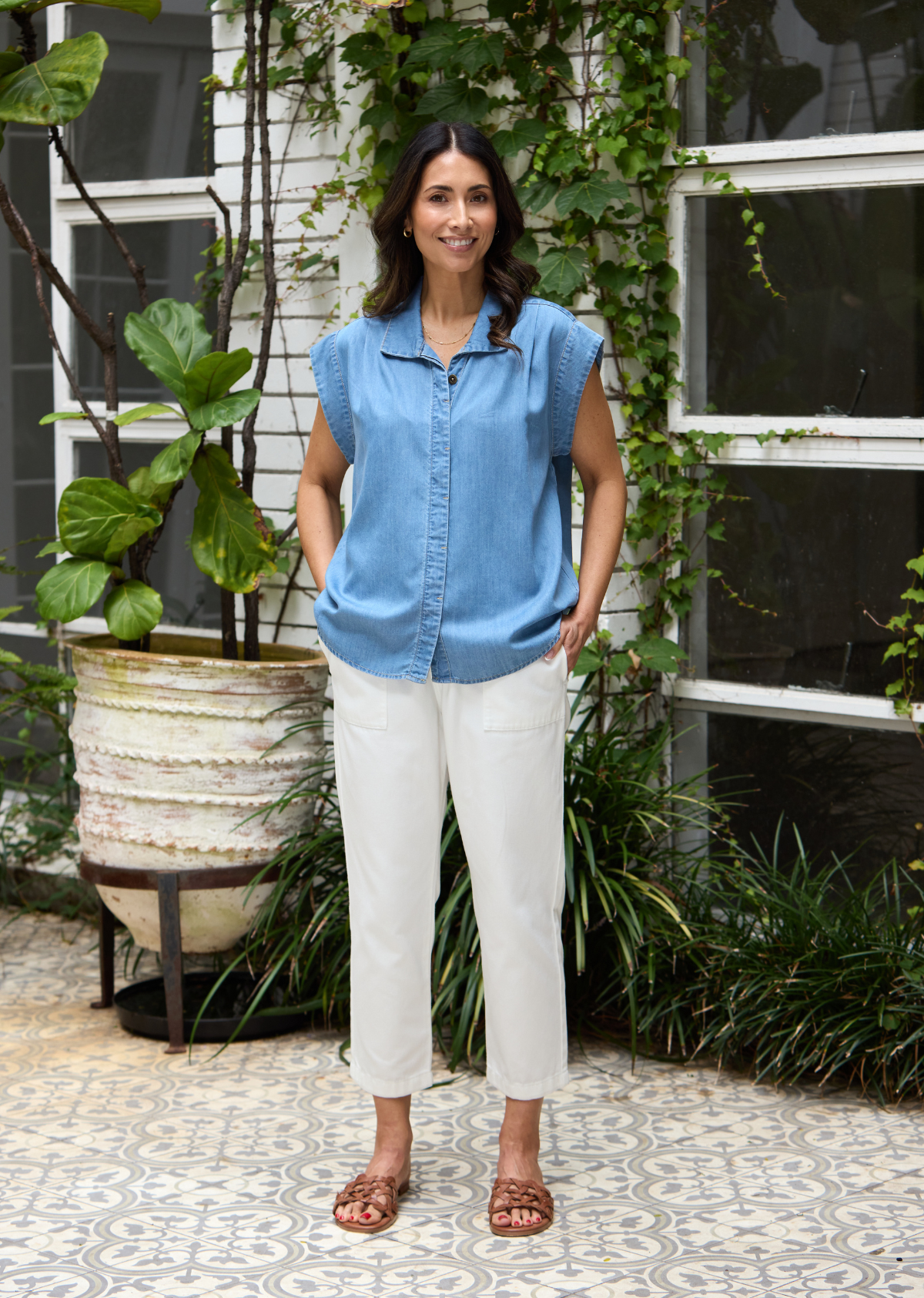 ANNIE LIGHT DENIM SHIRT