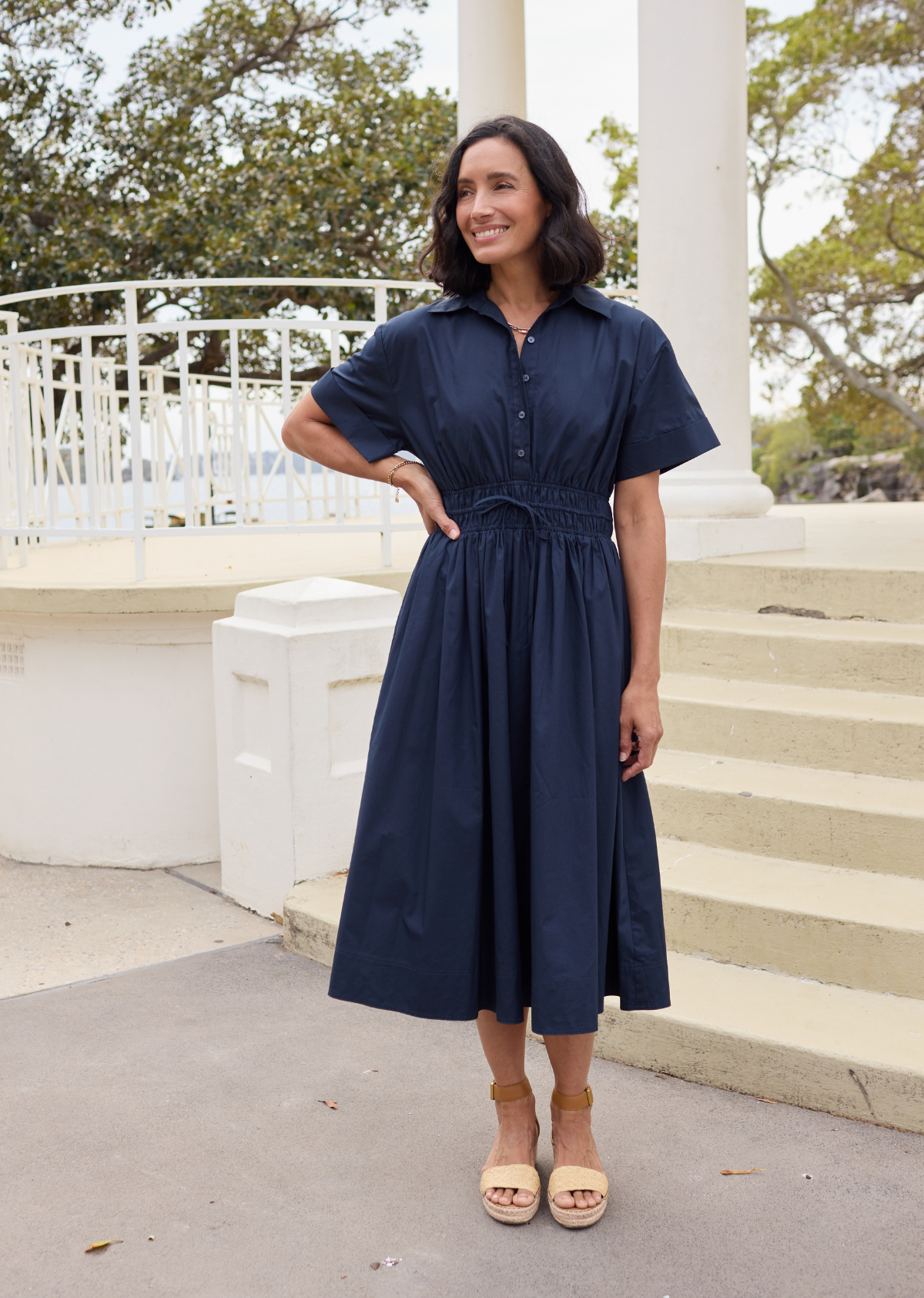 MINETTE SHIRTDRESS - FRENCH NAVY