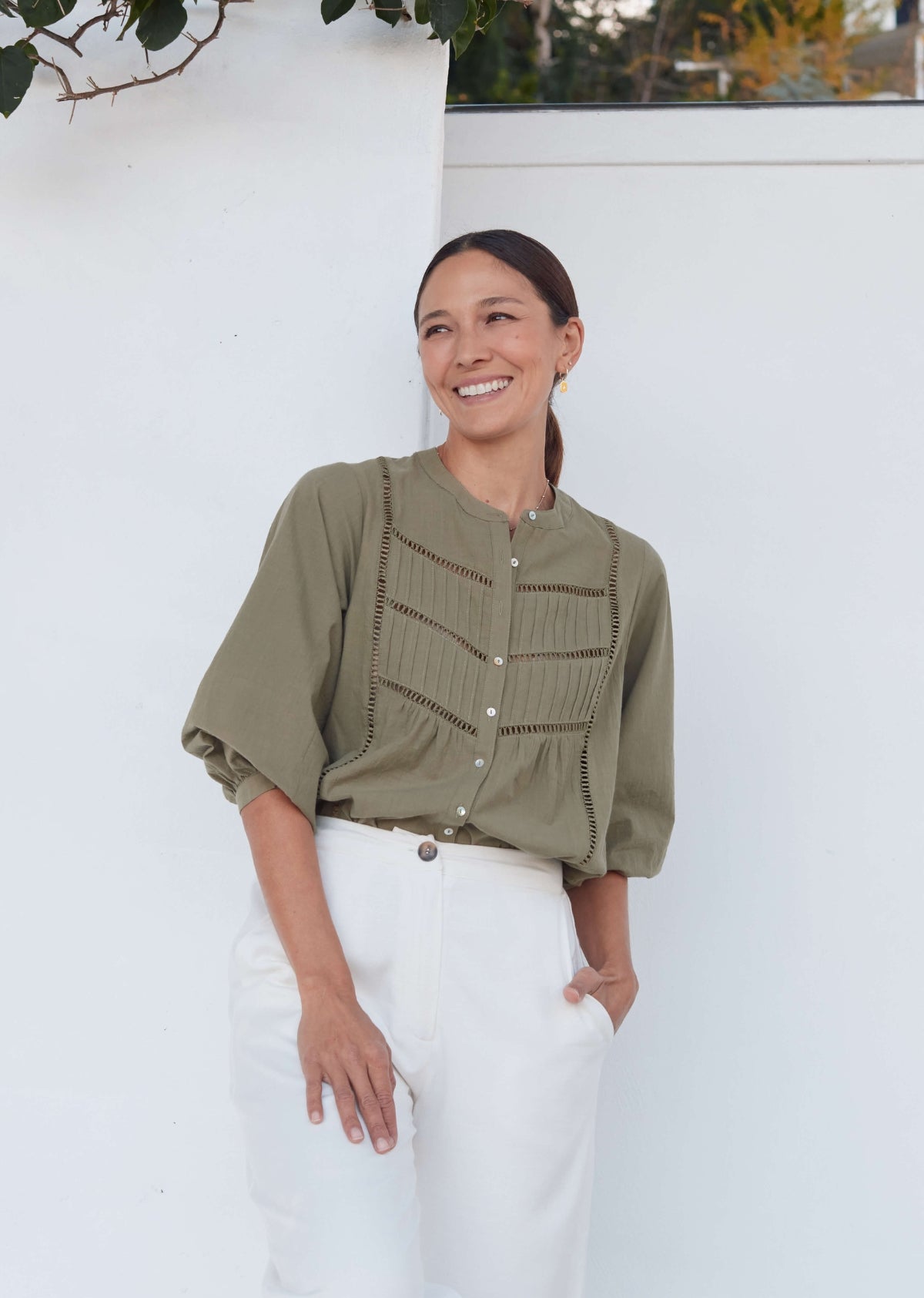 PALOMA SHIRT - KHAKI