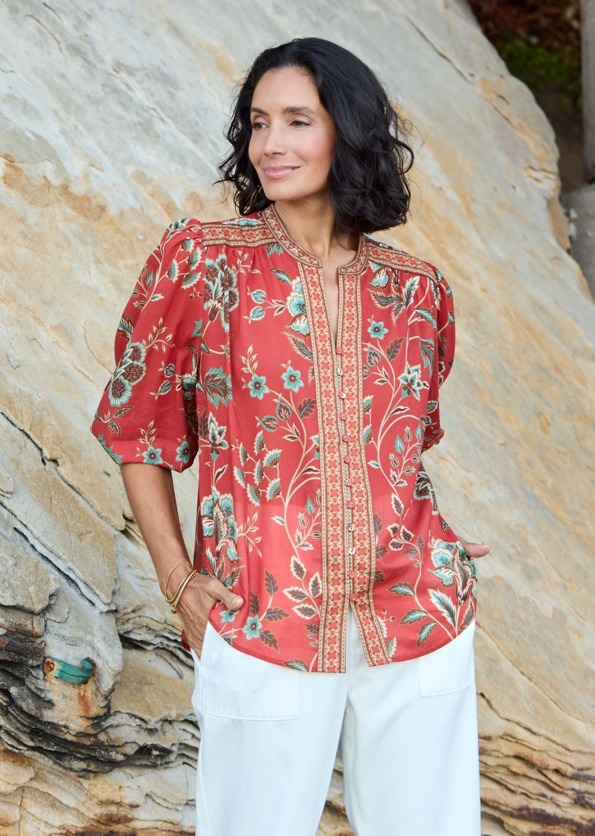 CATALINA BLOUSE - POSEY PRINT