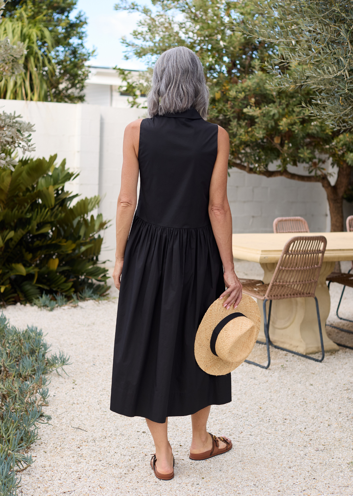 CORINNE SHIRTDRESS - BLACK