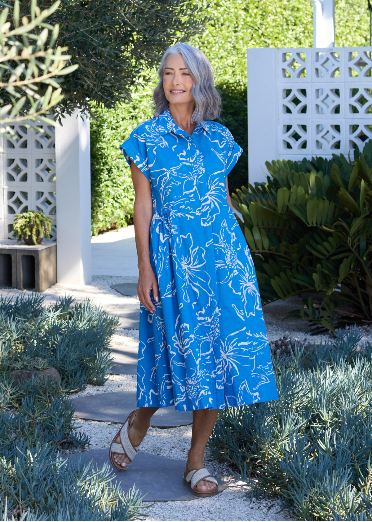 MARGOT SHIRTDRESS - ARCADIA PRINT