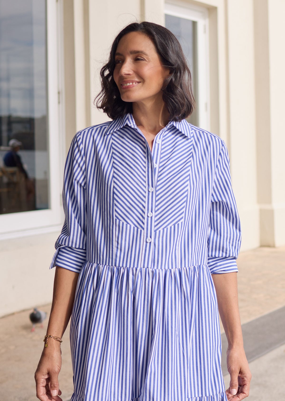 JASMINE SHIRTDRESS - NAVY