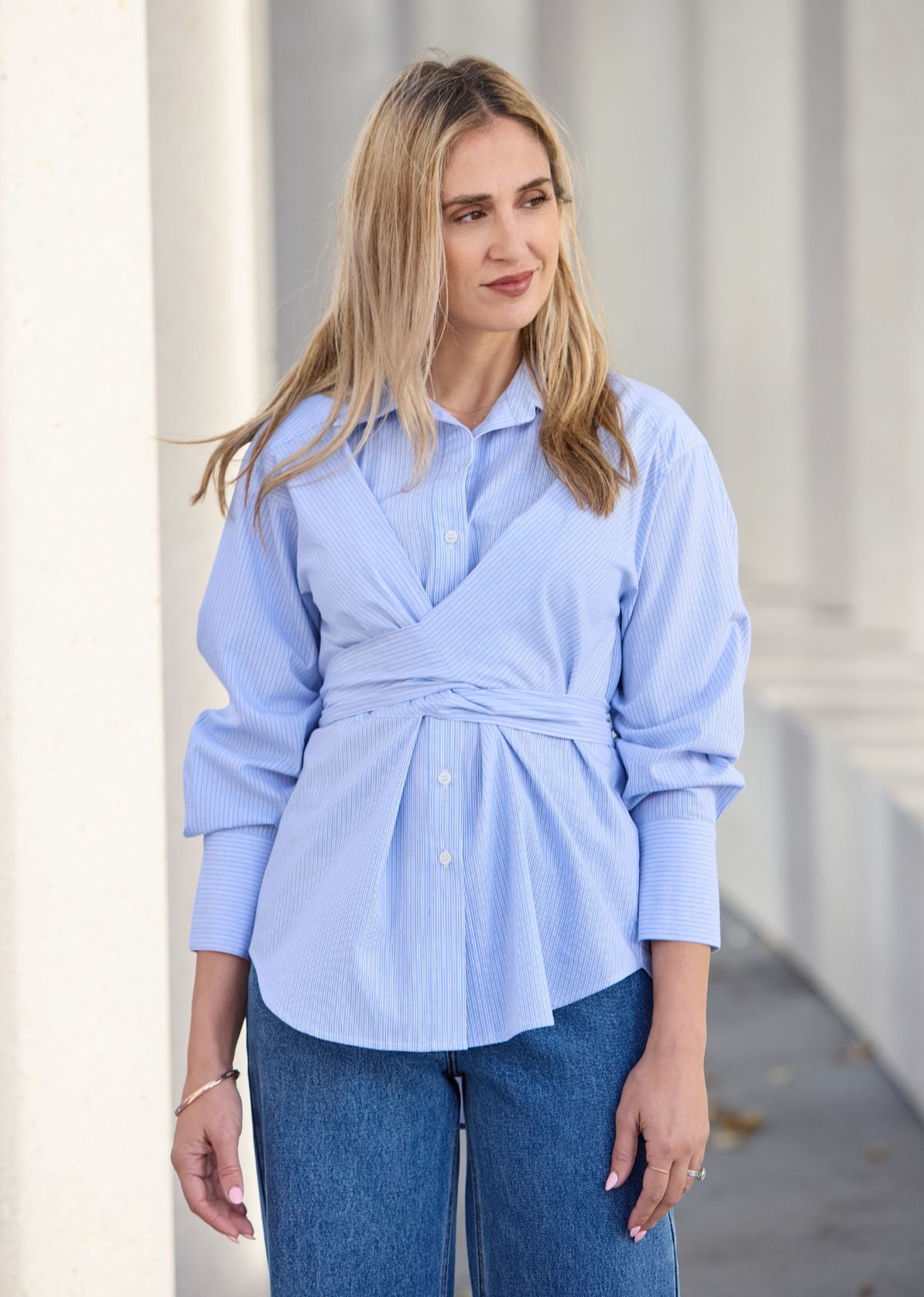 BRIGETTE SHIRT - LIGHT BLUE