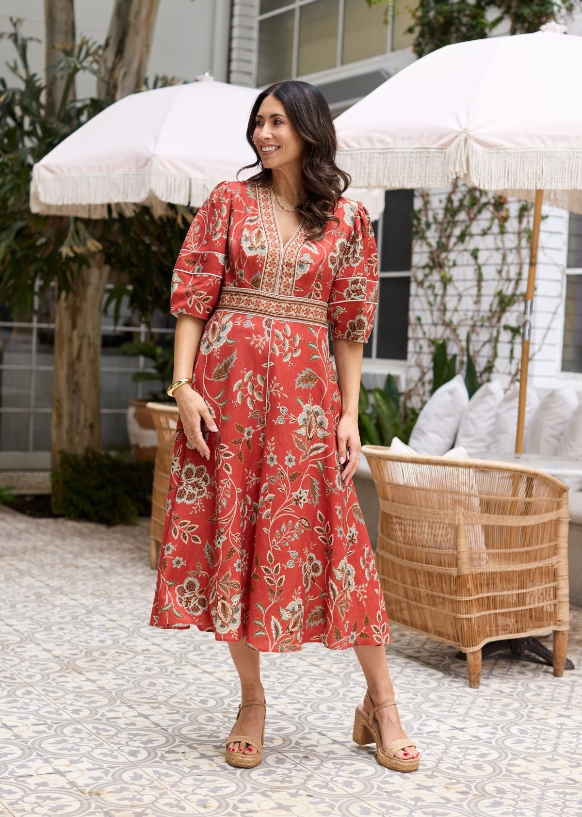 valentina midi dress Valentina Midi Dress - Natural