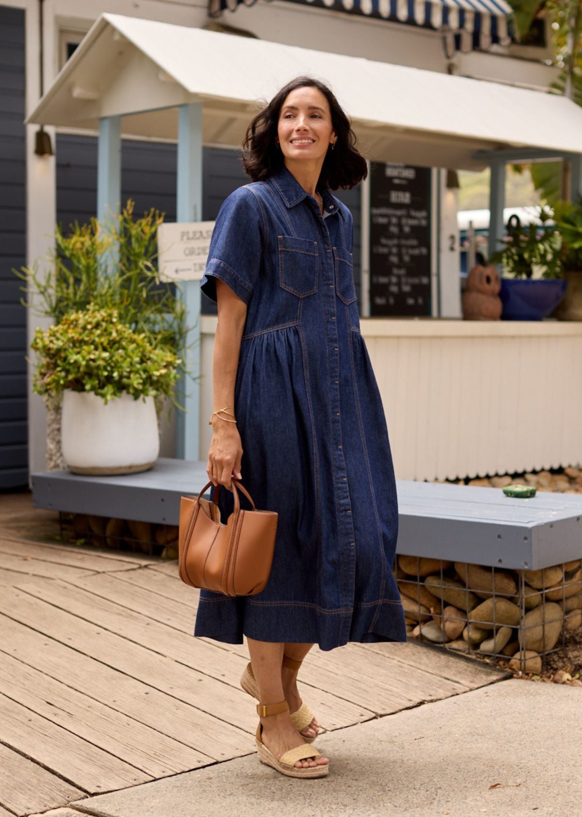 MONTANA DENIM SHIRTDRESS - INDIGO